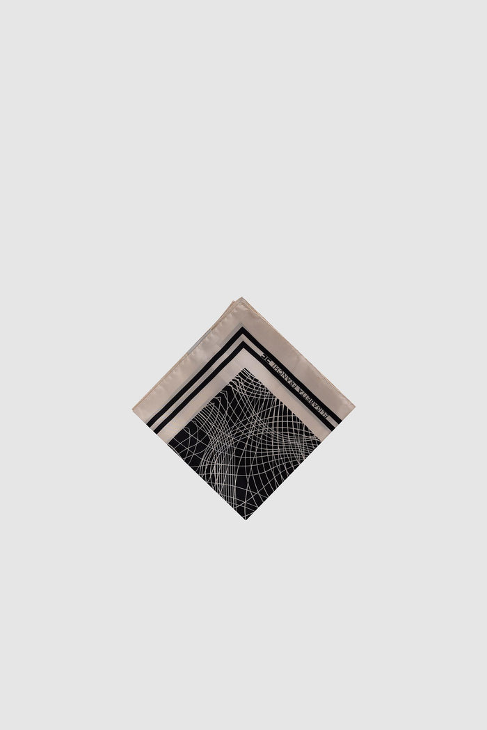 Foulard in seta con stampa astratta-2