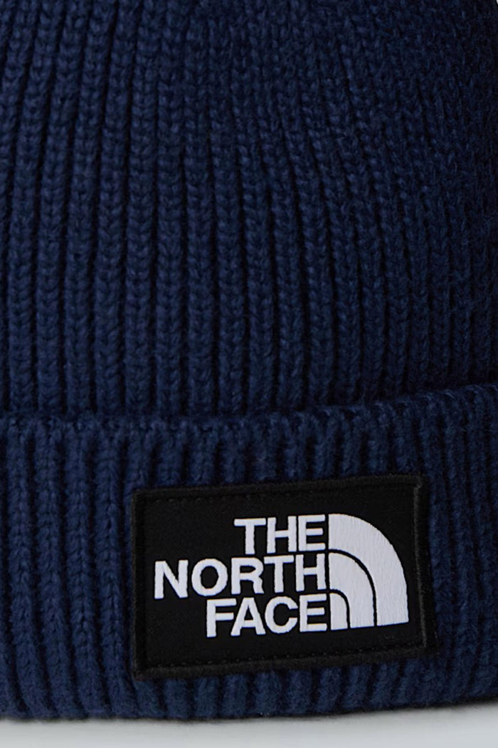 Berretto con risvolto e logo box TNF-3