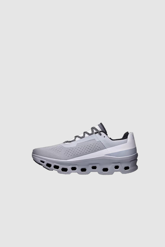 On Running Cloudmonster - Uomo - White Glacier / Grey-2