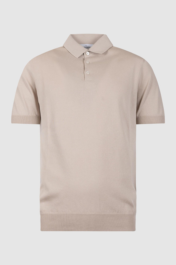 Polo da skipper in maglia raglan di cotone biologico