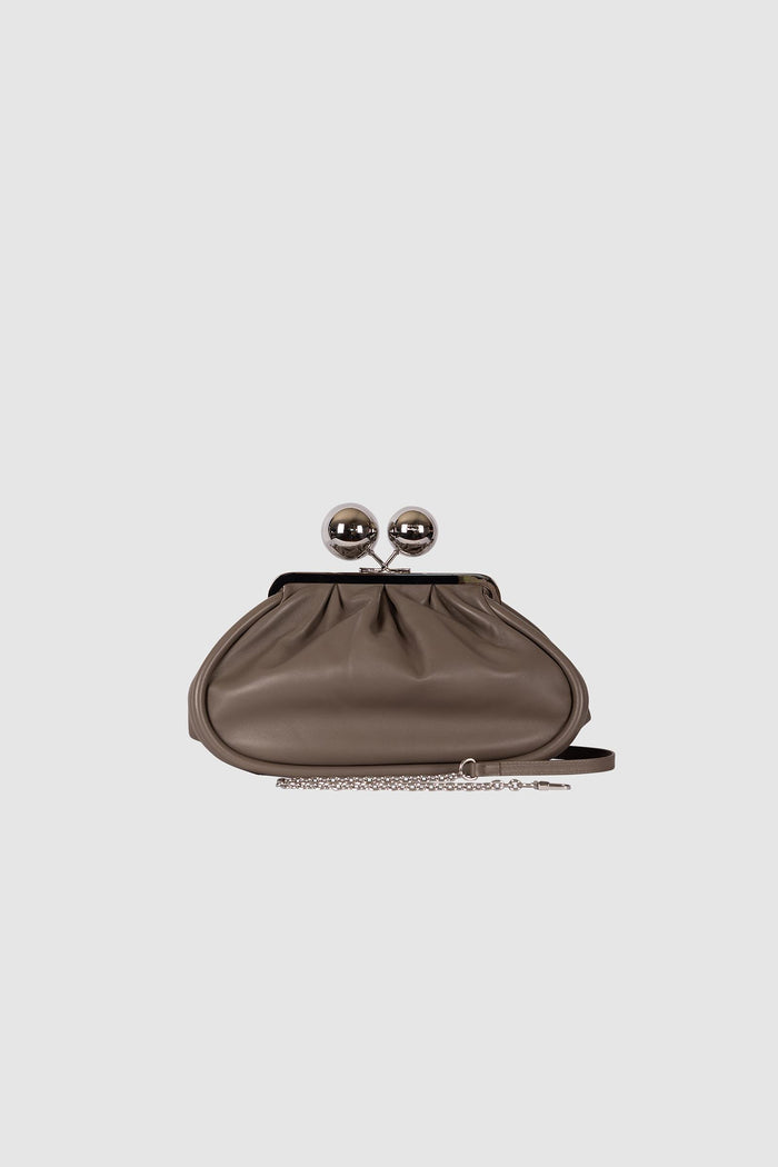Pasticcino Bag medium in nappa lucida - Fango-3