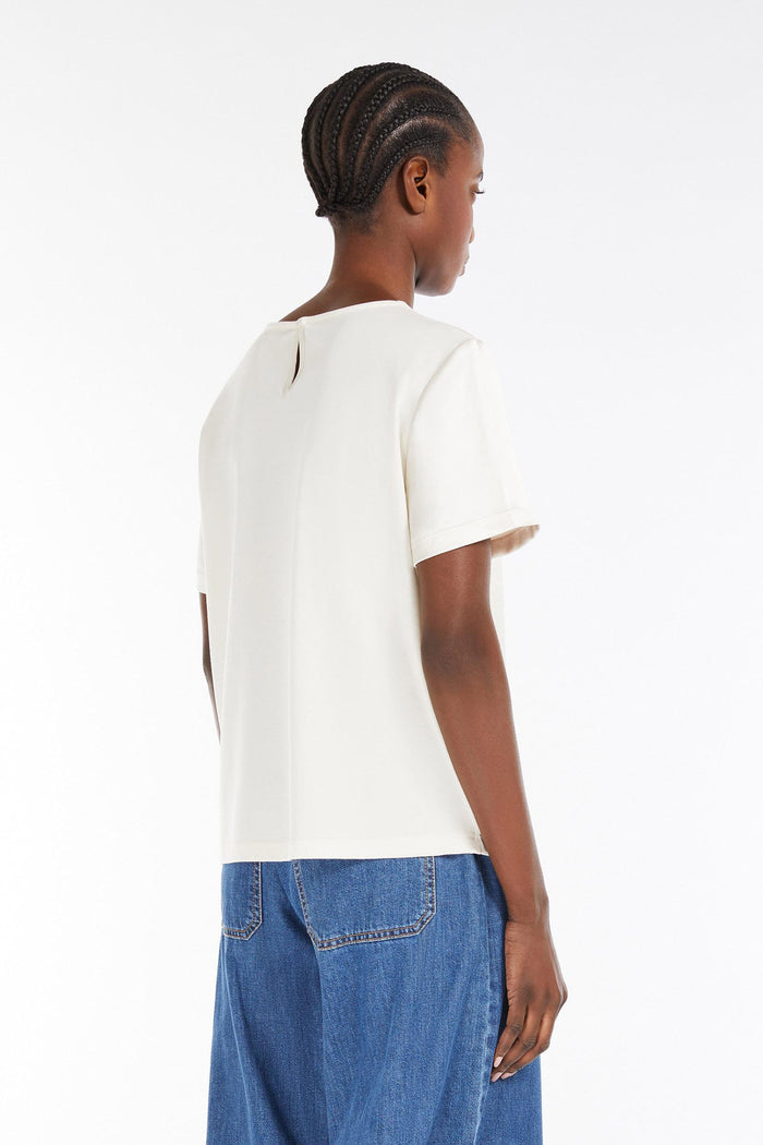 Amburgo t-shirt in raso e jersey-5