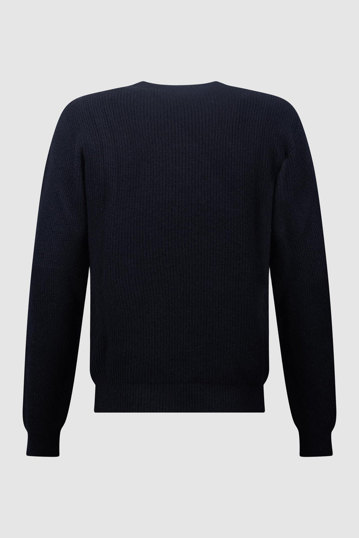 Maglione Girocollo Blu Notte-2