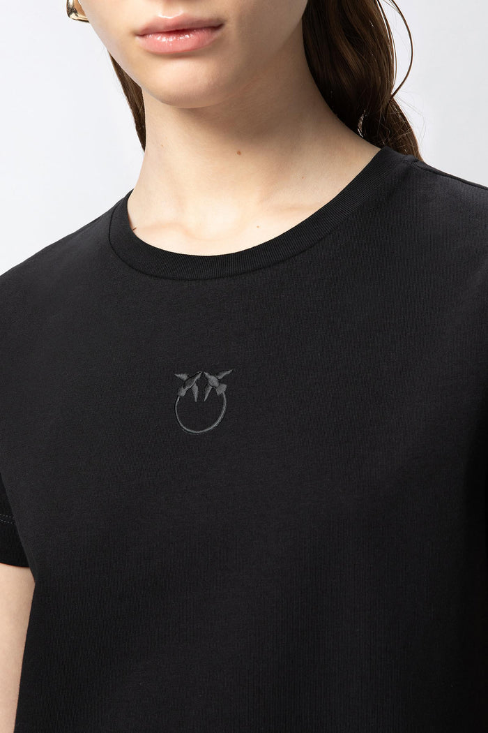 T-shirt maniche corte logo ricamato-6