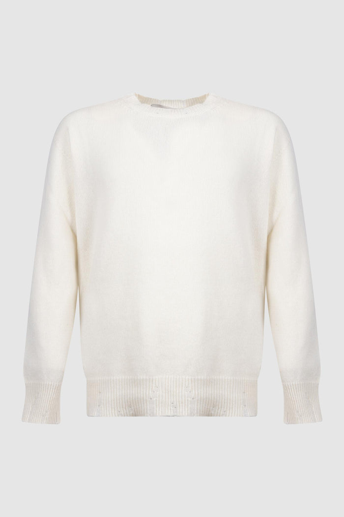 Maglioncino Girocollo Bianco