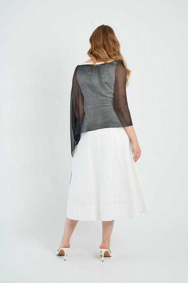 Poncho in maglia di paillettes RAPHAELLE-4