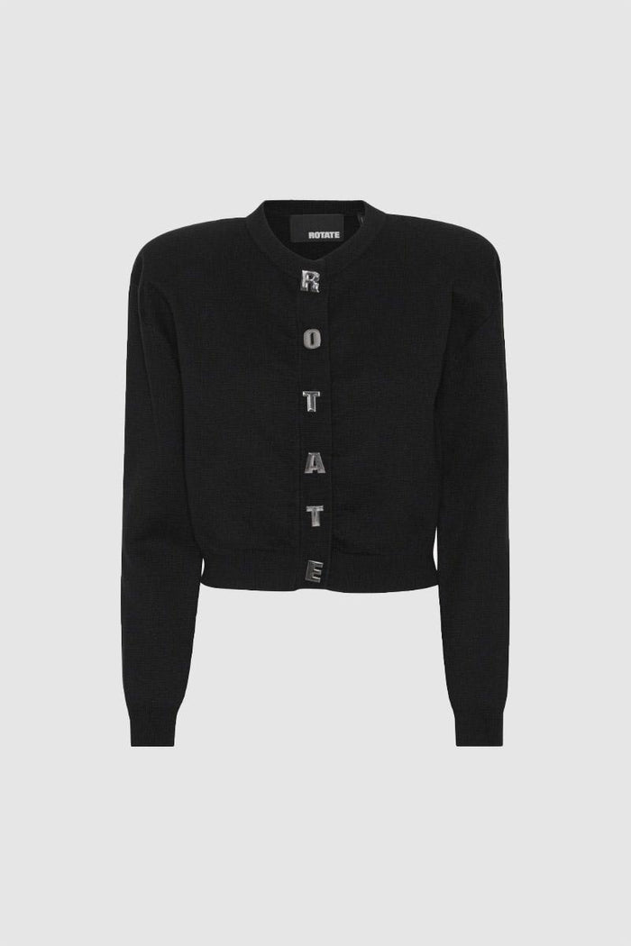 Cardigan in maglia nera