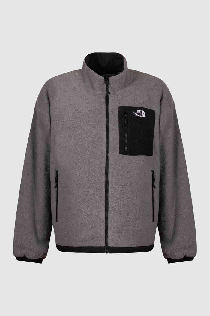 Giacca in pile con zip e tasche
