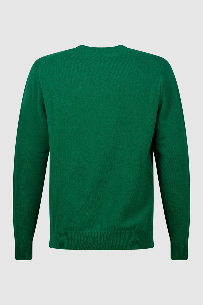 Maglione Girocollo Verde-2