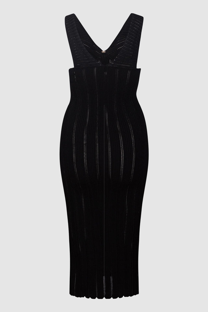 Abito in maglia à jour-2