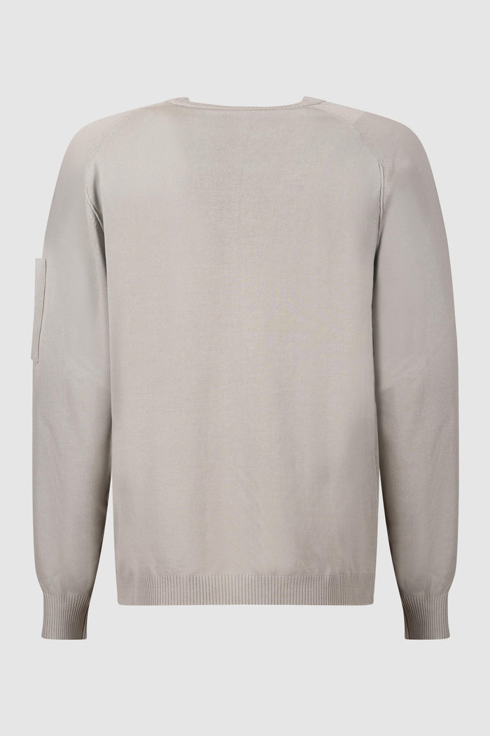 Maglione girocollo in crepe di cotone con lenti-3