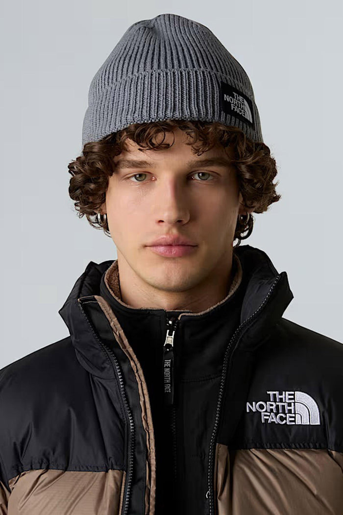 Berretto con risvolto e logo box TNF-2