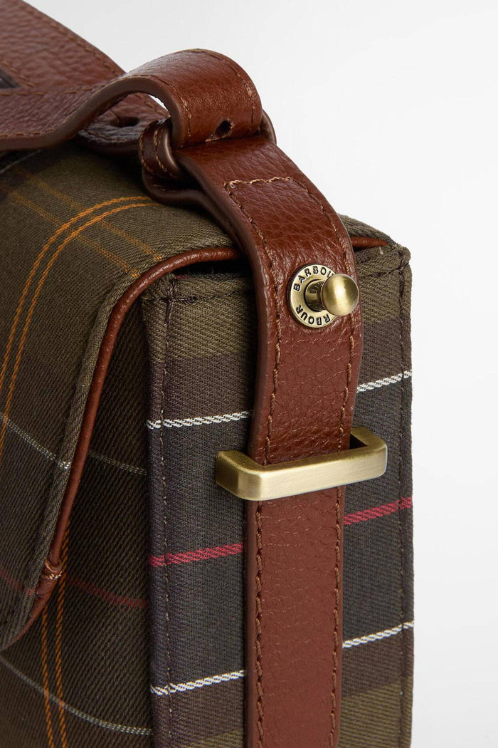 Borsa a tracolla con motivo tartan Elm-10