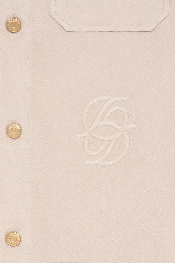 Camicia in denim beige-3