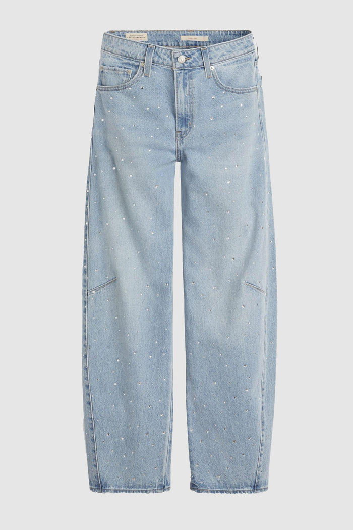 Jeans Donna Levi's® Baggy Dad con Strass - Denim Chiaro