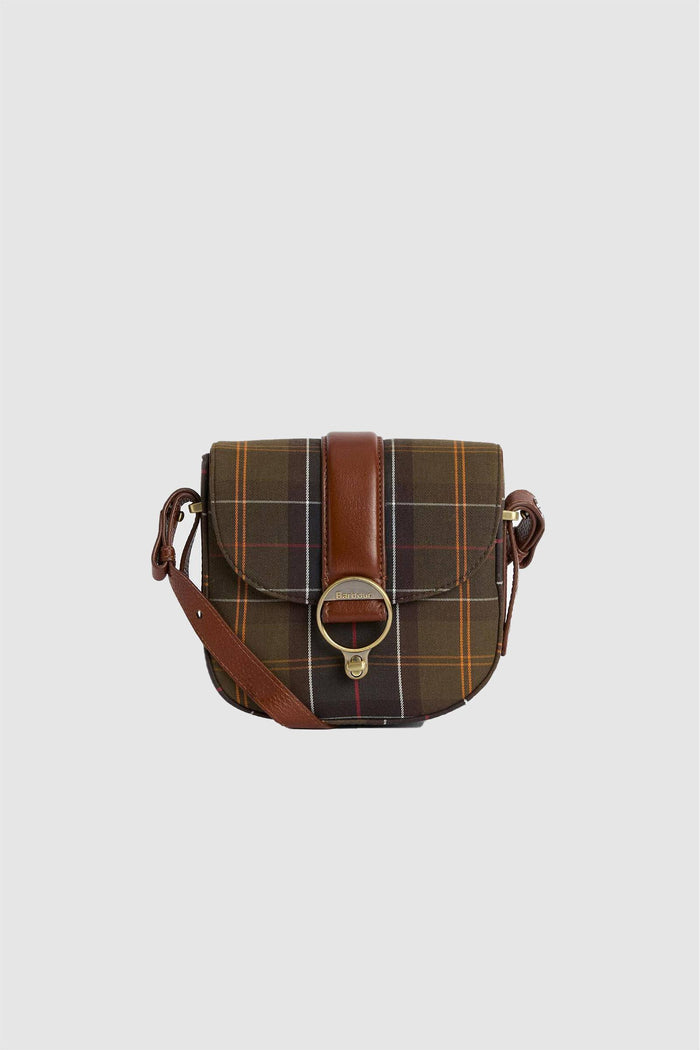 Borsa a tracolla con motivo tartan Elm