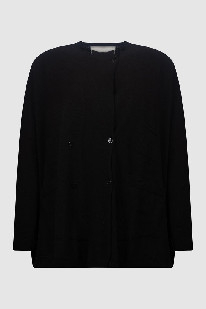 Cardigan in Lana con Bottoni-1