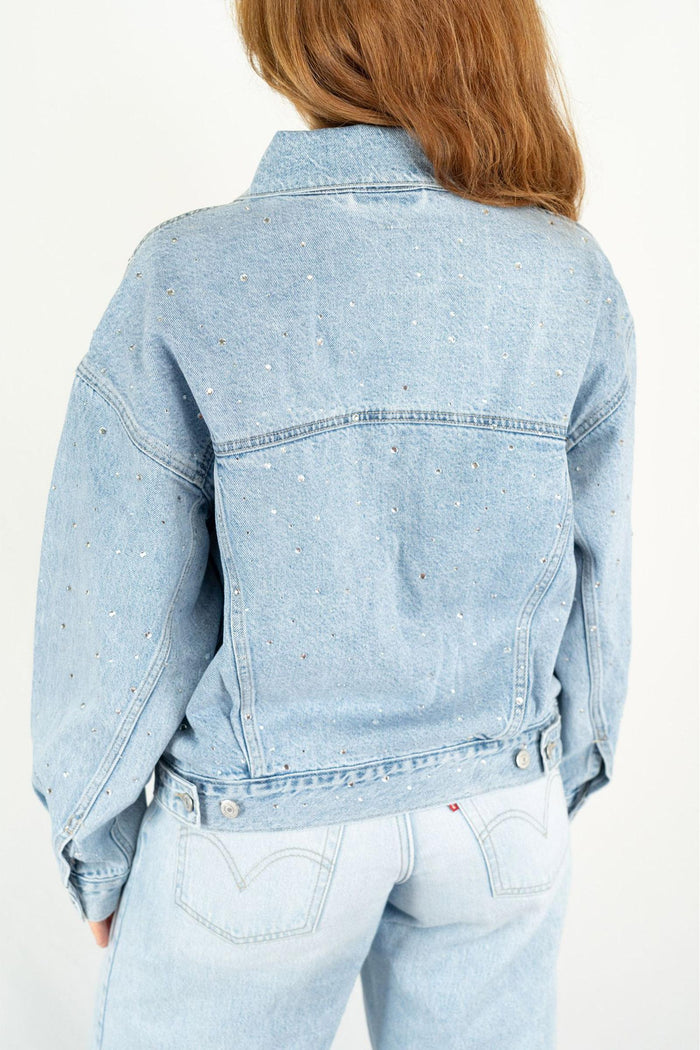 Giacca Denim Levi's® con Borchiette - Light Blue-4
