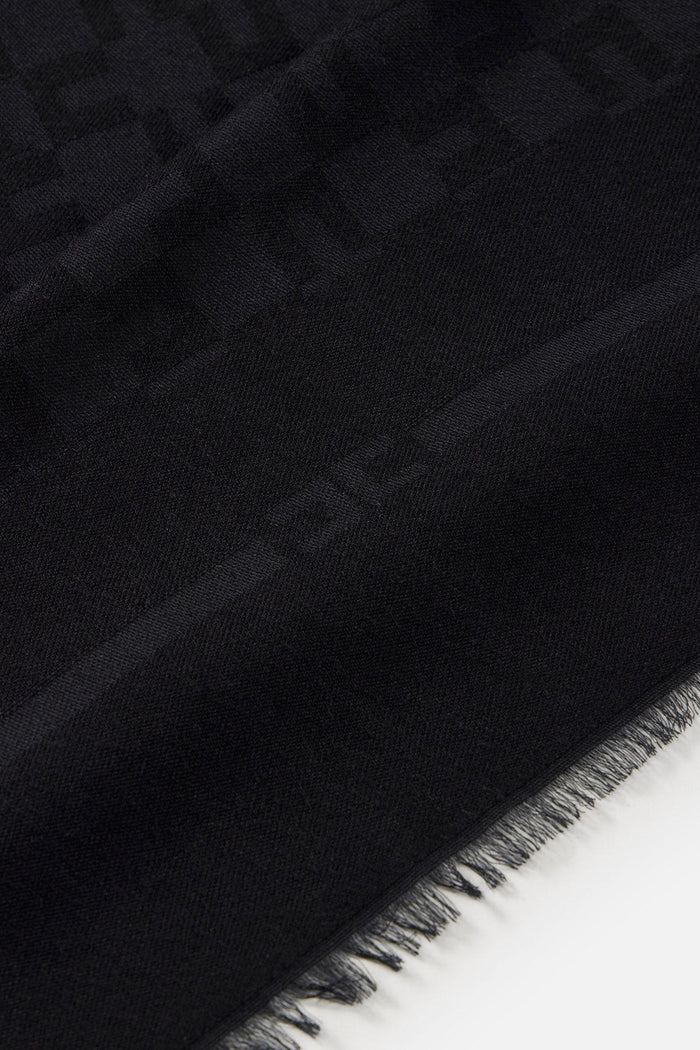 Sciarpa con pattern logo-2