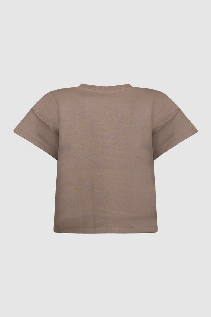 T-shirt in jersey con stampa lettering-2