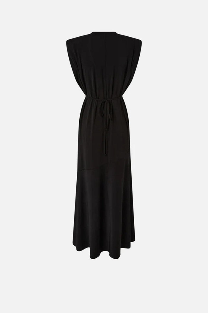 Abito lungo smanicato con catena-2