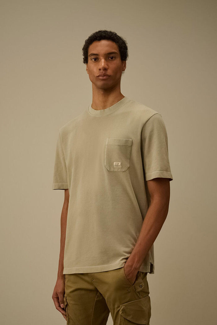 T-shirt a maniche corte tinta in capo 24/1-3