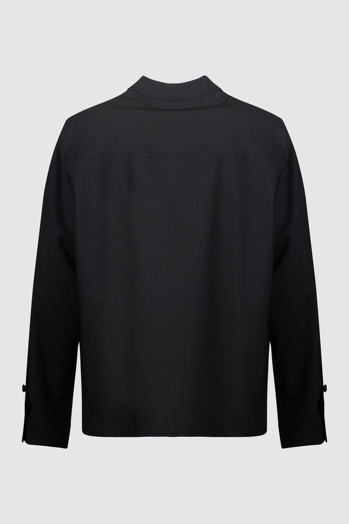 Camicia Uomo in Cotone Nero-2