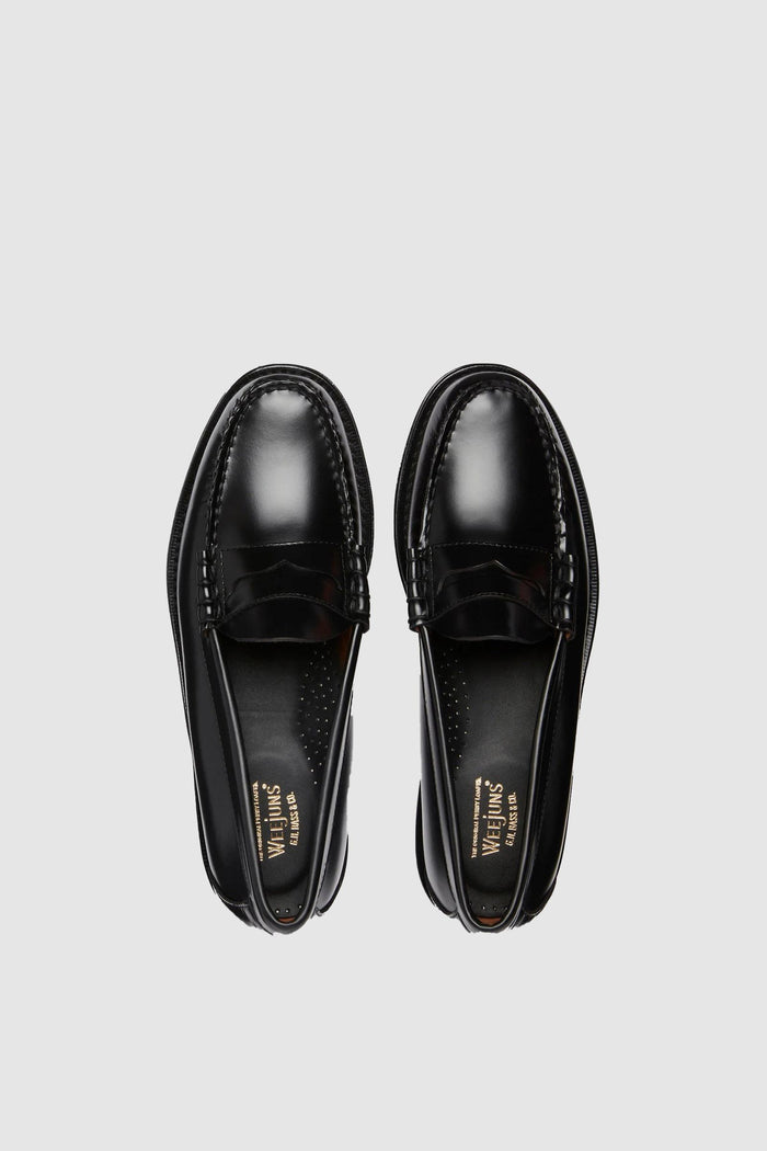 Mocassini Weejuns Larson Penny<BR/>Pelle nera-3