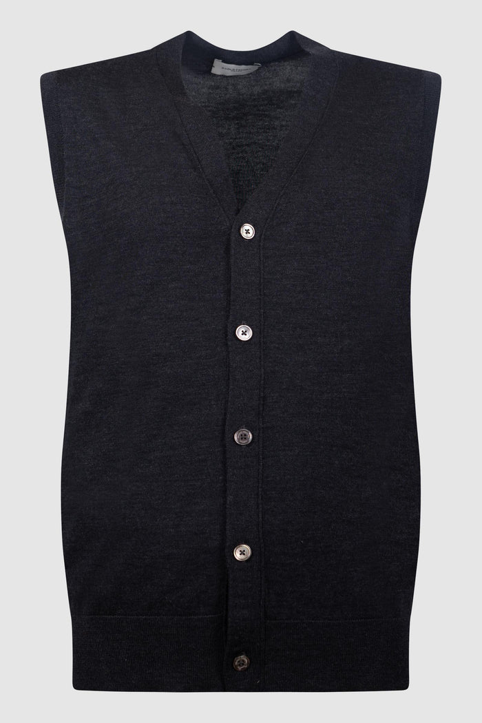 Gilet in Lana con Bottoni