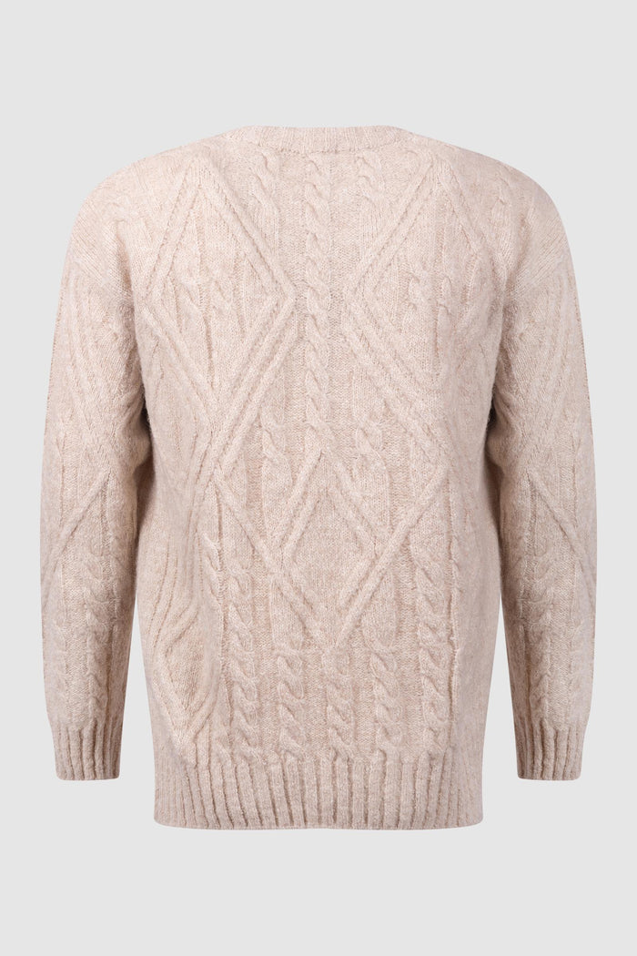 Maglia trecce girocollo-2