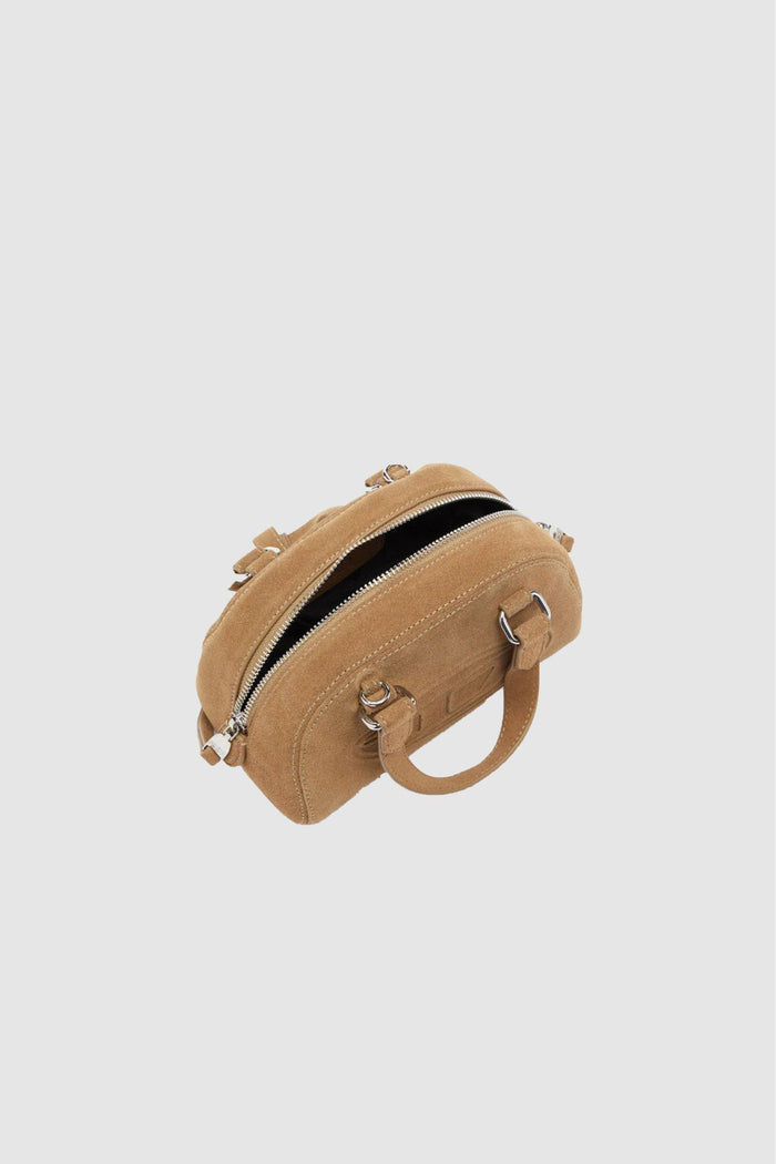 1DR Dome-Borsa bowling mini in pelle scamosciata-4