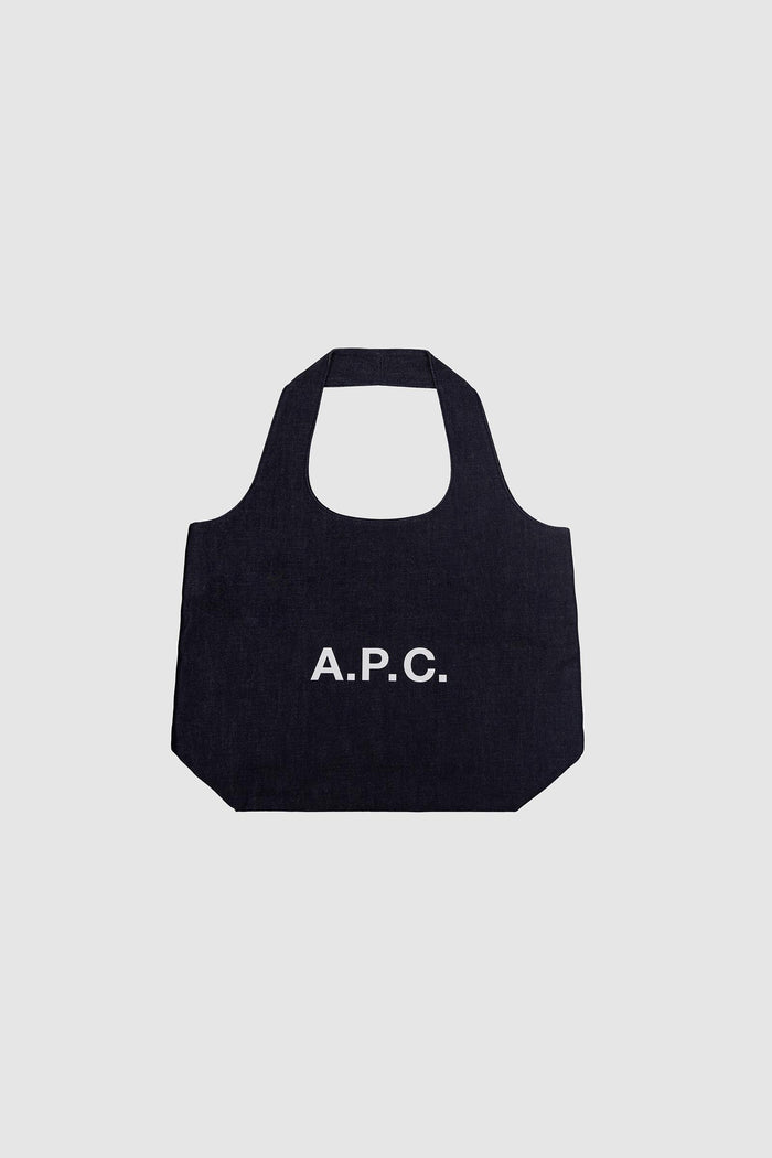Shopper Grace in Denim con Logo-1