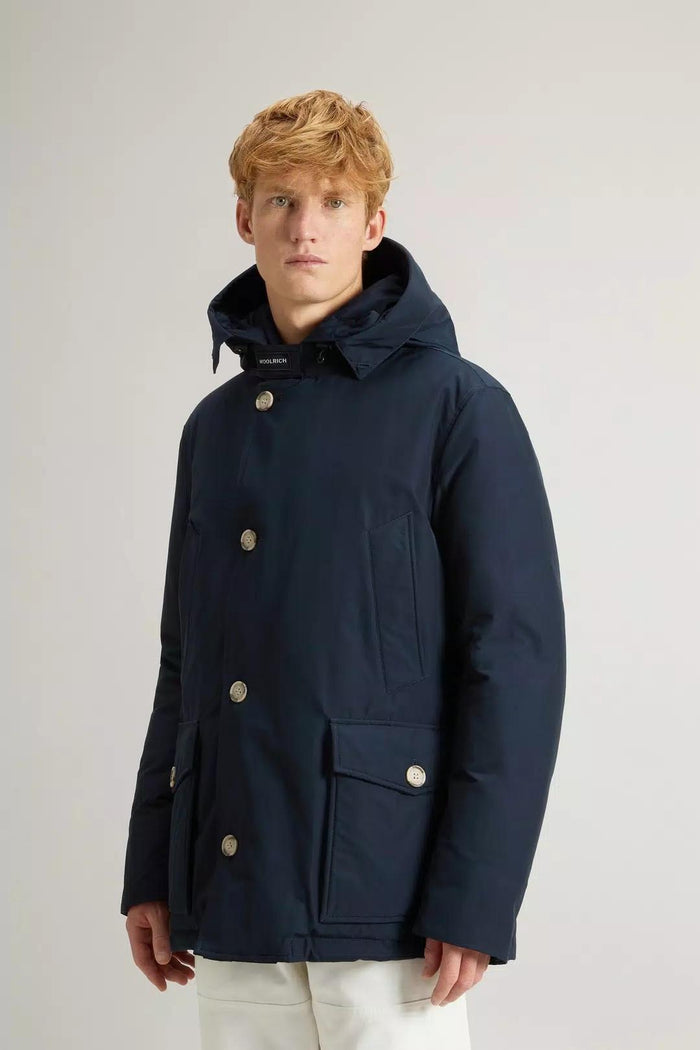 Arctic Anorak in Ramar Cloth con pelliccia removibile-5