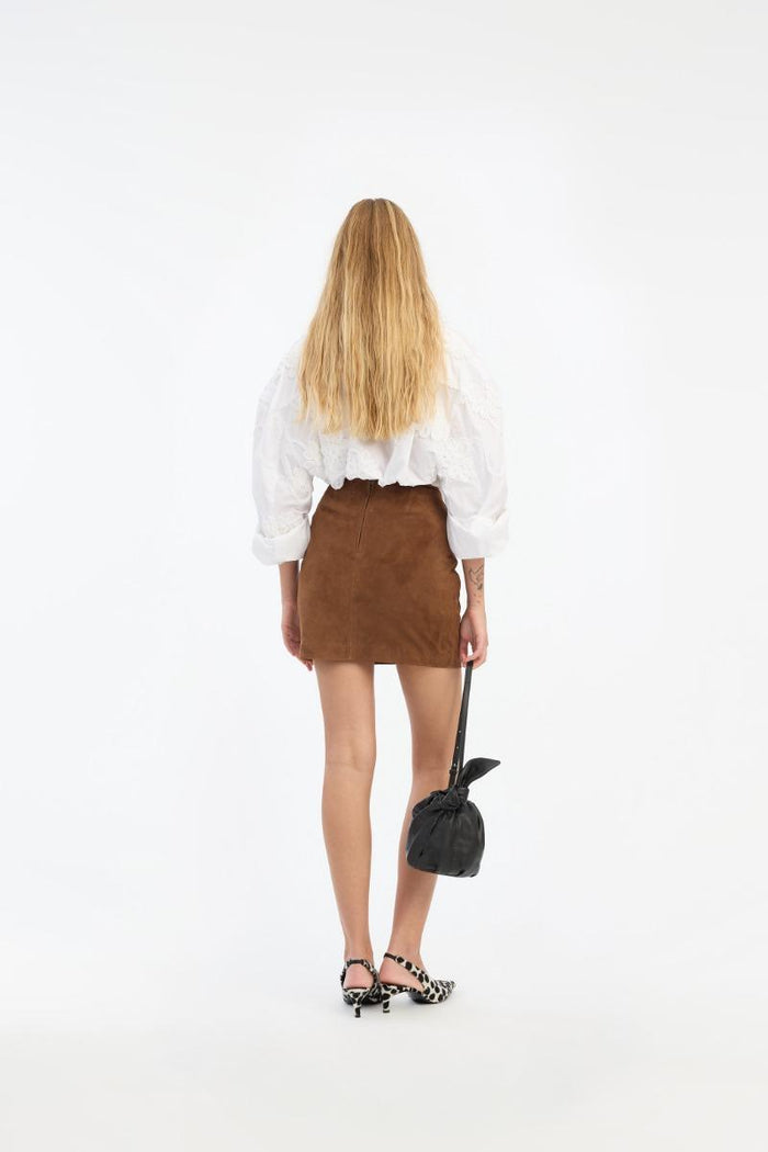 Camicia oversize a fiori bianca-7