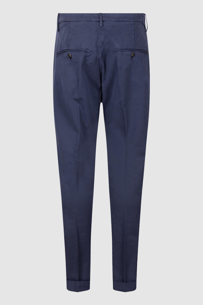 Pantaloni Chino Dondup Blu Navy-2