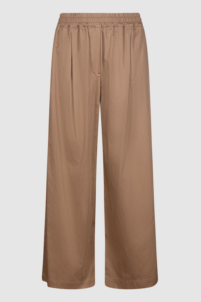 Pantalone in rasetto di cotone