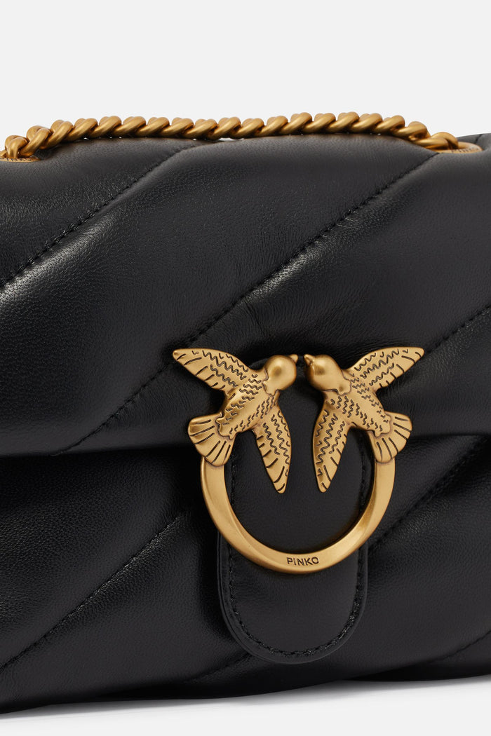 Borsa a tracolla piccola Love Bag Puff in nappa trapuntata-4