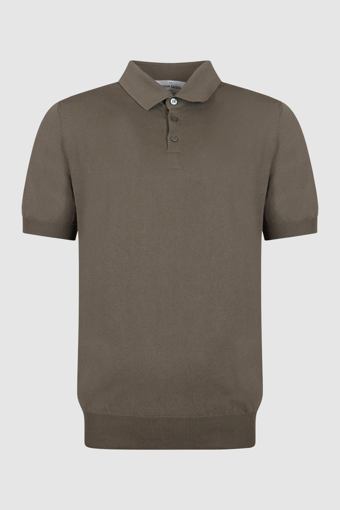 Polo da skipper in maglia raglan di cotone biologico