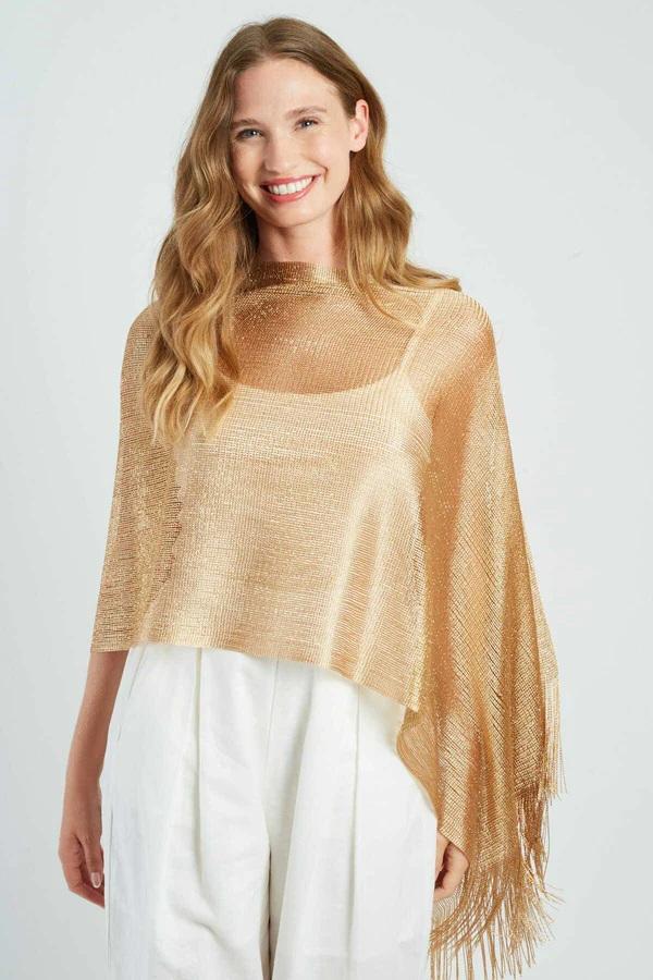 Poncho in maglia di paillettes RAPHAELLE-4