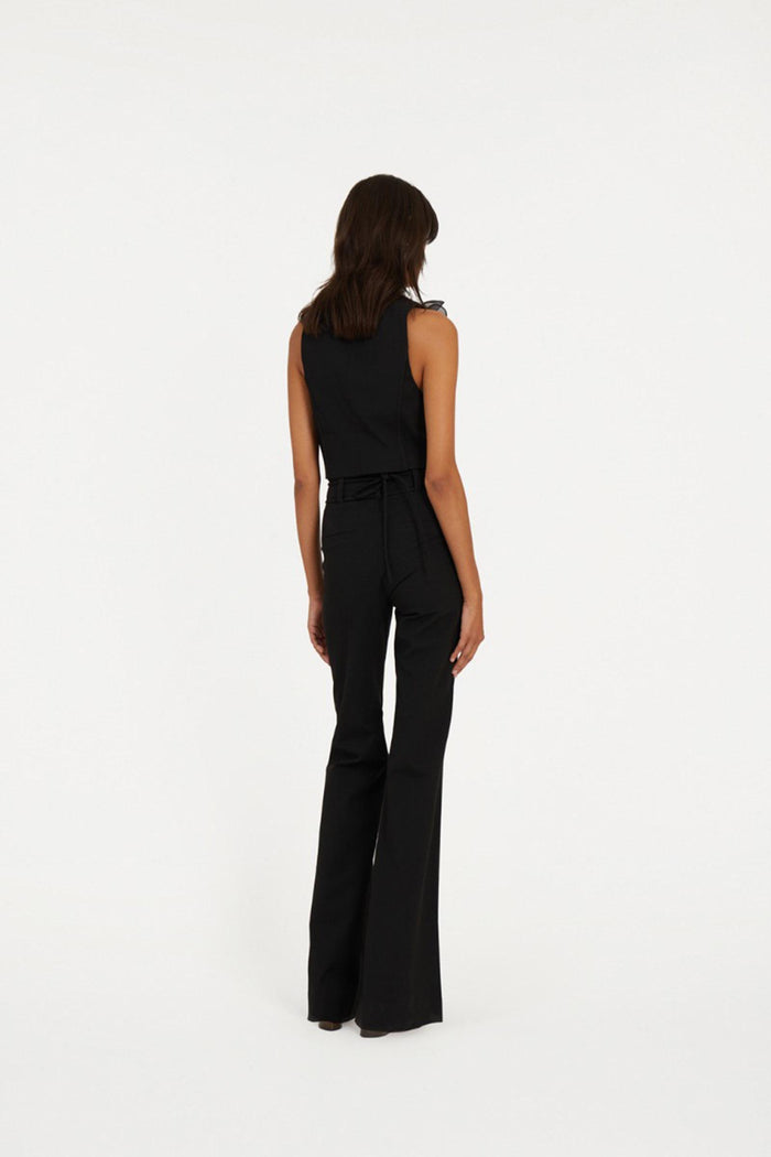 Pantaloni a vita alta neri-3