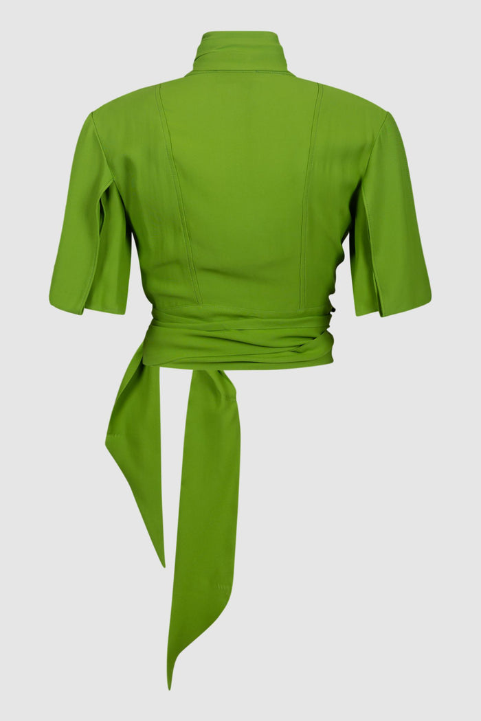 Blusa in georgette di viscosa-2