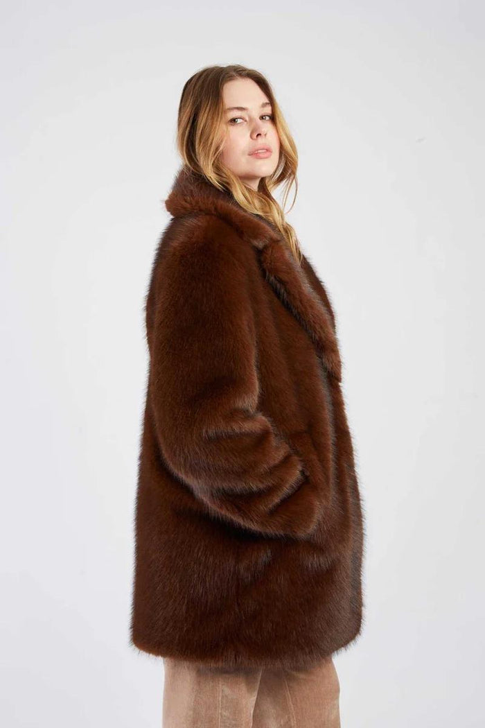 Cappotto in pelliccia sintetica ROBIN-4