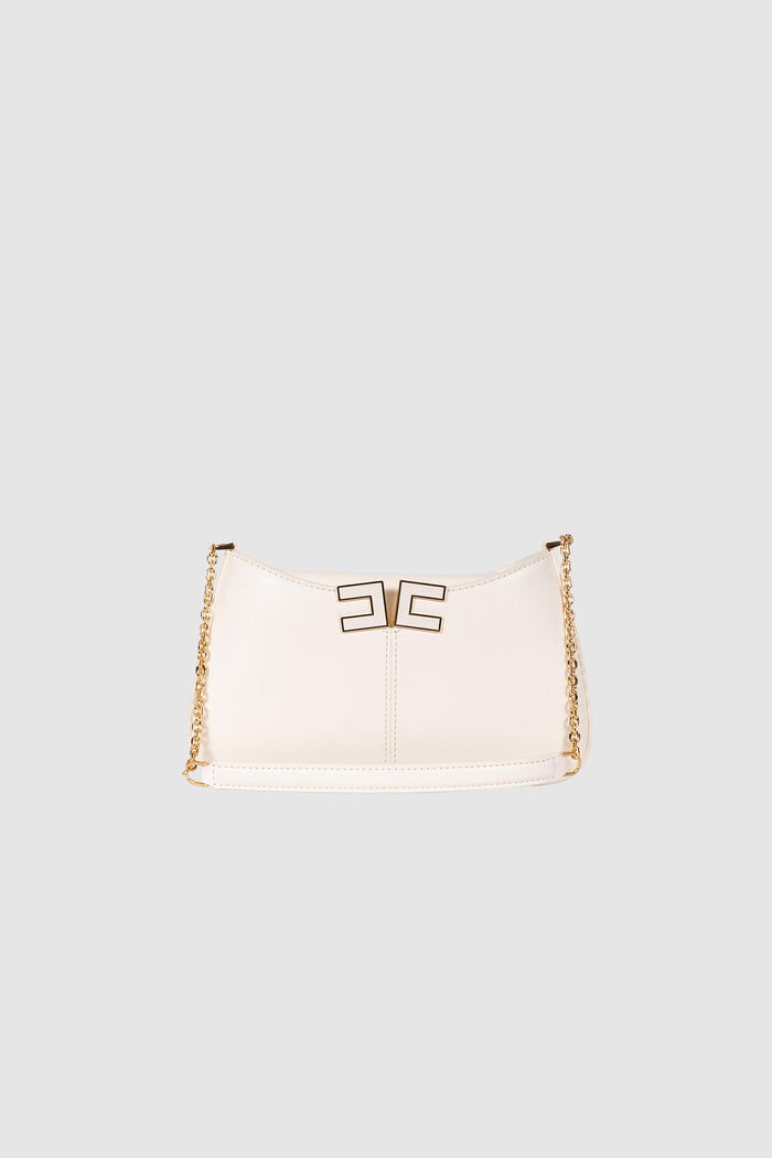 Borsa a spalla con dettaglio logo