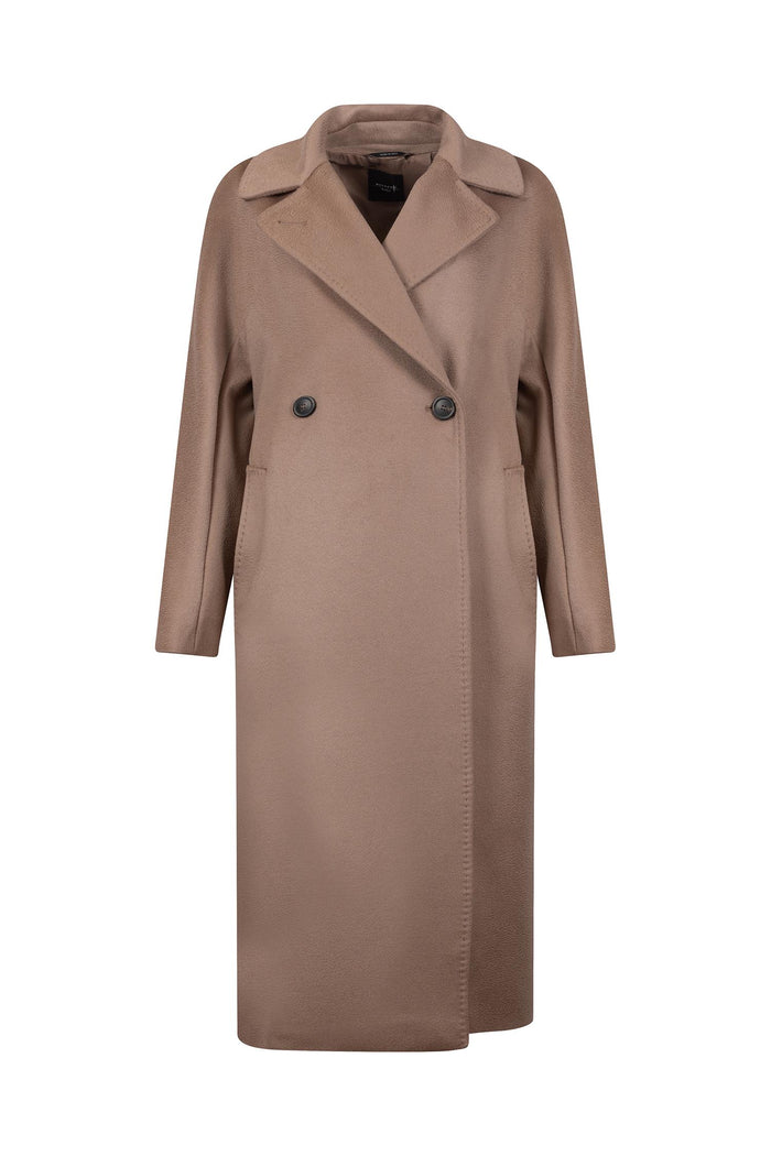 Cappotto Doppiopetto in Lana Color Cammello-2