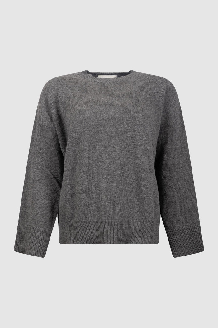 Maglia Girocollo in Lana e Viscosa