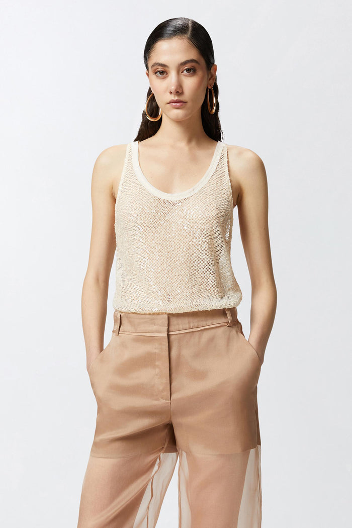 Top canottiera rete paillettes-3