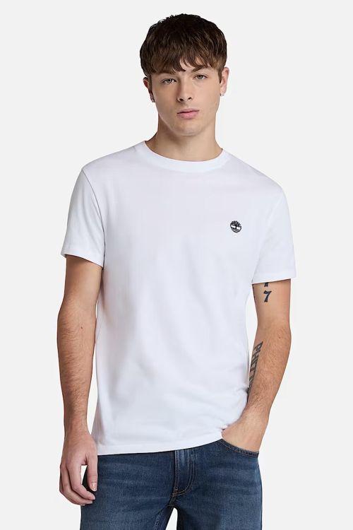 T-shirt a Maniche Corte Dunstan River da Uomo in bianco-3