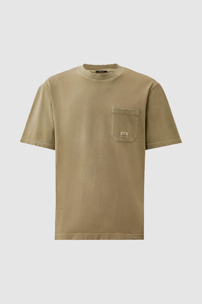 T-shirt a maniche corte tinta in capo 24/1-1