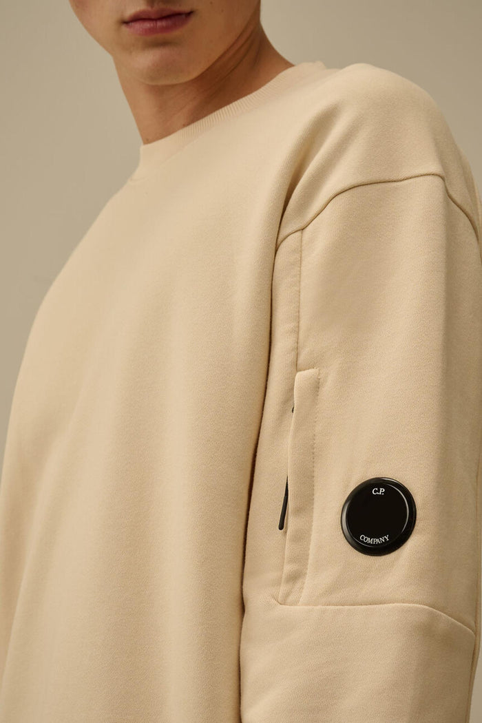 Felpa girocollo in pile con lenti diagonali rialzate-4