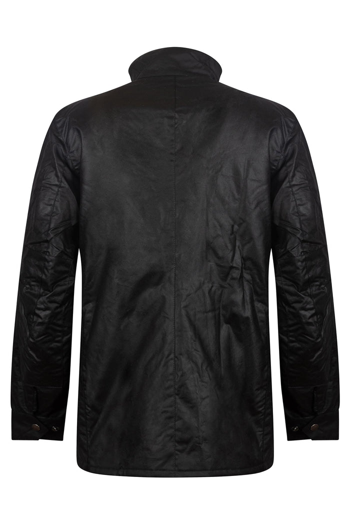 Giacca cerata Duke Wax Jacket nera-3